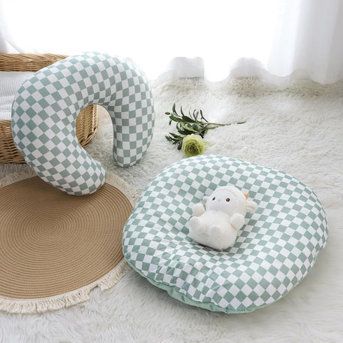 1 Pack DILIMI Nursing Pillow Cover, Soft Stretchy Nursing Cover for Breastfeeding Pillow, Reversible Removable Slipover