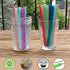 Mini Short Pinch Test Passed 5.5" Replacement Reusable Silicone Small Straws for Toddlers & Kids, Safe Fun for Baby