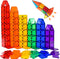 FNJO Magnetic Tiles, 52 PCS Magnet Building Set, Magnetic Building Blocks,Construction STEM