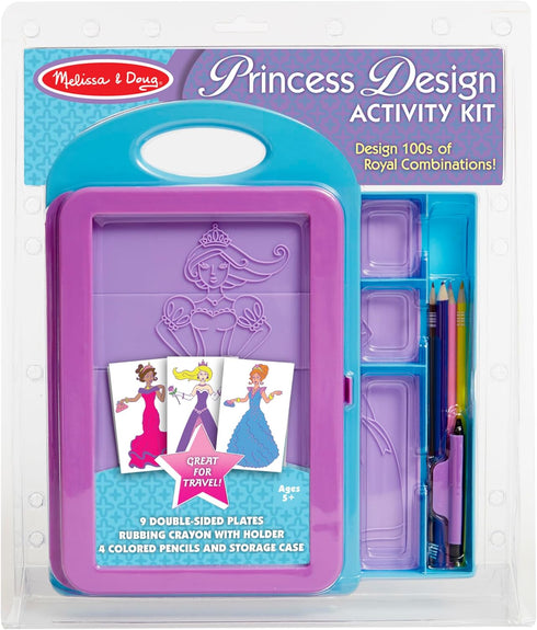 Melissa & Doug Princess Design Activity Kit - 9 Double-Sided Plates, 4