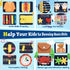 Lercaii Toddler Busy Board Book Montessori Toys,Sensory Book Educational Activities for Learning Fine Motor Skills