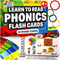 Phonics Flash Cards, Learn to Read in 20 Phonic Stages, Educational Games for Kids Ages 4-8, Kindergarten