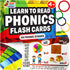Phonics Flash Cards, Learn to Read in 20 Phonic Stages, Educational Games for Kids Ages 4-8, Kindergarten