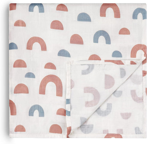 HECCEI Muslin Swaddle Blanket - Large Baby Muslin Blanket 47 x 47