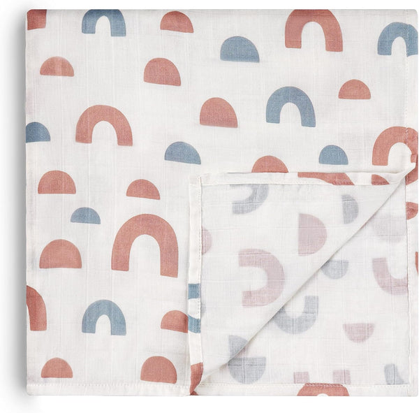 HECCEI Muslin Swaddle Blanket - Large Baby Muslin Blanket 47 x 47