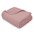 Comfy Cubs Muslin Burp Cloths with Mauve Blanket Bundle