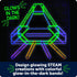 Learning Resources STEM Explorers Geo-Glow Art Kit - Glow in The Dark Toys, Kids Art Display, Homeschool, Fine Motor