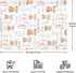 Novusopt Monogrammed Personalized Baby Lion Custom Blanket with Floral Design Receiving Blanket for Newborn Girls