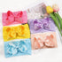 Yxiang 20PCS Baby Girl Bows Headbands, 4" Super Elastic Nylon Hairbands, Cute Handmade Ribbon Bows for Babies
