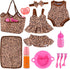 BABESIDE 13Pcs Baby Doll Clothes and Accessories for 10-12 inch Dolls, Baby