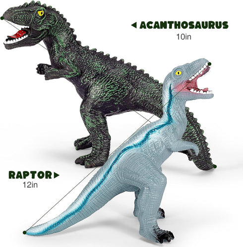 7 Piece Jumbo Dinosaur Toys for Kids, Large Dinosaur Toys for Boys 3-5 - Perfect Gifts for Dinosaur Lovers
