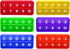 Ten Frame Pop Math Manipulatives - Set of 6 Silicone Fidget Toys for Kids 3-5, Educational Counting Toys