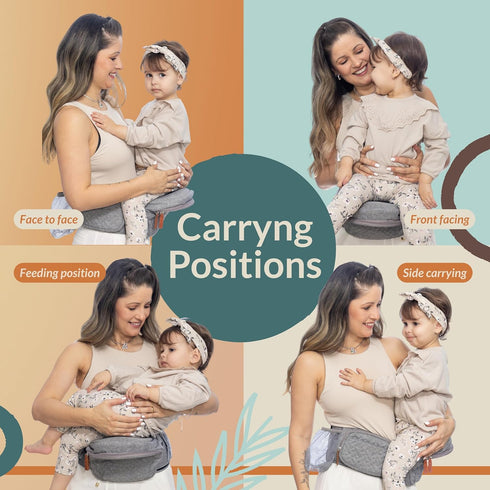 Baby Hip Seat Carrier Toddler Ergonomic and Adjustable Baby Carrier Newborn to Toddler with Hip Seat Belt Extender