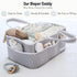 Lily Miles Baby Diaper Caddy - Large Organizer Tote Bag for Baby Essentials, Nursery Must Haves
