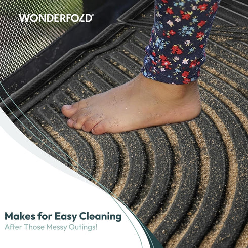 L4 L4 32" 21.5" WONDERFOLD All Weather Mat Stroller Wagon Accessory Made from TPE to Protect Wagon from Dirt and Water