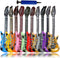 11 Pack Inflatable Guitar, Blow Up Guitar, Inflatable Rock Star Toy Set for 80s Party Decorations