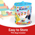 Soft Building Blocks STEM Montessori Toys, Large Construction Block Set with 42 Pieces and Storage for 12-18 Months