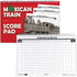 Queensell Extra Large Mexican Train Score Pads 11.3x7.9 in 50-Page Mexican Train