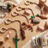 Simgoing 5-Piece Set Baby Gym Hanging Toy - Wooden Felt Sensory Play for Nursery