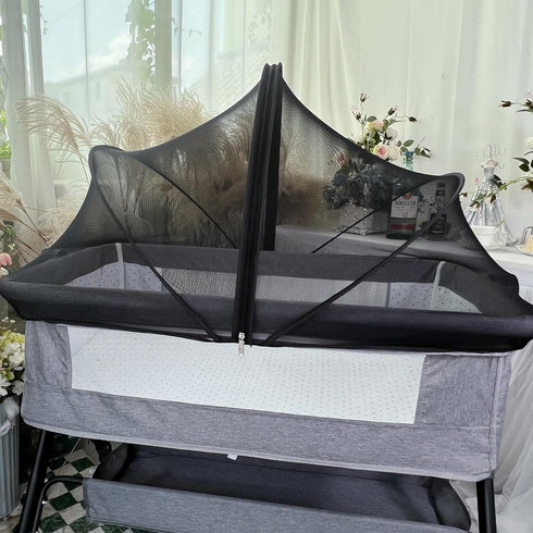 Mosquito Net for Baby Crib to Keep Insects/Bugs/Cats Out, Toddler Bassinet Bedside Sleeper Crib Tent Safety Net