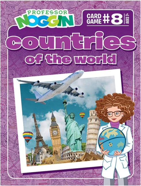 Outset Countries 7+ 30 Media Professor Noggin's of The World Trivia Card Game - an Educational Trivia Based Card Game