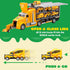 JOYIN 25 in 1 Construction Truck Vehicle Toy Set - Play Vehicles with Sounds and Lights in Carrier Truck
