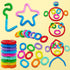 JOYIN 18 Pack Pop Tubes, Sensory Fidget Toys for Party Favors - Connectable and Extendable for Stress Relief