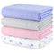 Muslin Swaddle Blankets for Newborns, 4 Pack Multipurpose 100% Organic Cotton, Ultra