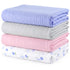 Muslin Swaddle Blankets for Newborns, 4 Pack Multipurpose 100% Organic Cotton, Ultra