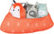 Manhattan Toy Camp Acorn Canoe Buddies Soft Stuffed Animal Baby Toy, Orange, 9" x 4" x 5"