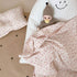 Summer 47"x51" BuLuTu Baby Nursery Throw Blanket Cotton Muslin Kids Blanket with Cute Galsang Flowers Crib/Cradle Quilt
