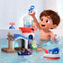 2-4, Set, Swimming 18 3 5 6 iPlay, iLearn Bath Toys for Toddlers Kids Lighthouse Bathtub Shower Toy Wind up Boat, Baby