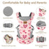 7-33 Lbs, Cozy (4-36 YooxArmor Baby Carrier, Ergonomic Adjustable Toddler Carriers for Lightweight Infant Carrier
