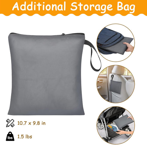 Car Seat Travel Bag, Fits Chicco Keyfit 30, Uppababy Mesa, Nuna Pipa Lite, Padded Infant Gate Check Bag for Air Travel