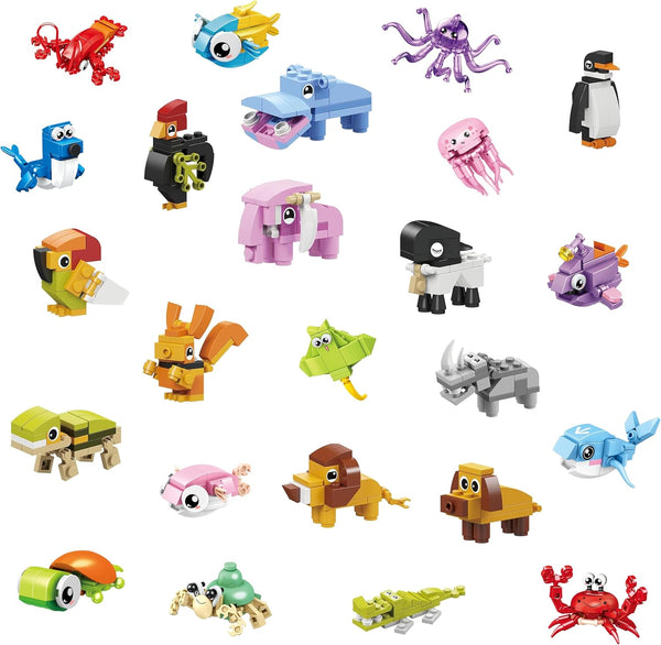 JHXXXL Party Favors - 24Pack Mini Building Blocks Toy for Goodie Bag,Bulk Toys