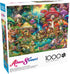 Buffalo Games - Aimee Stewart - Merry Mushroom Village Picnic - 1000 Piece Jigsaw Puzzle for Adults - Finished Puzzle
