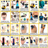 BodyMoves 10 Finger Brace Splint Sleeve - Thumb Support Protector Cushion, Elastic Breathable Stabilizers