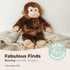 Bearington Collection 15-Inch Monkey Stuffed Animal Plush Toy - Soft & Washable Swings Monkey for Babies & Toddlers