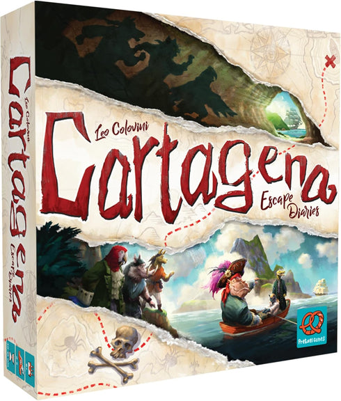 Cartagena Escape Diaries Board Game, Pirate Adventure Strategy Game for Kids and Adults, 2-5 Players