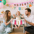 DESGLITAIR 0-12 Baby First Birthday Party Decorations Pink High Chair Banner Crown Cake Topper Months Potho Banner