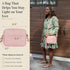 STALL 20-30 Crossbody Diaper Bag Purse with Wipes Dispenser - Stylish Vegan Leather Baby Wipes Holder Clutch for Women