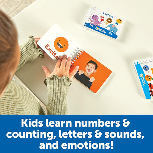 Learning Resources Skill Builders! Preschool Flipbooks - 3 Pieces, Ages 3+, ABC and Numbers for Toddlers