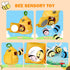 Sortnic 6-12 4 0-3 Baby Toys Months, Soft Beehive with Sensory Bees, Map Pad, Rattle, Crinkle Paper, Squeaker, Mirror