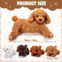 Honoson Nurturing Dog Stuffed Animal with Puppies Set, Nursing Mommy Dog Plush with 4 Baby Puppies, Gifts