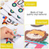 Outus 6 Pieces Alphabet Train Wall Decals Peel Stick Animals for Early Learning Classroom Bedroom Nursery Decoration