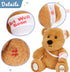 10 inches Hopearl Adorable Bear Toy Gift with Broken Arm, Soft Stuffed Animal, Comforting Companion, Brown