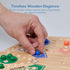 Set 6-Player Flybold Wooden Marble Board Game for Adults and Kids - Classic Strategy Game with Dice and Storage Bag