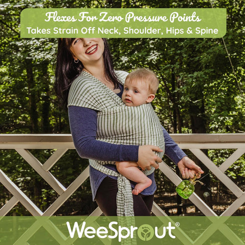 WeeSprout Baby Wraps Carrier - Perfect Child Sling for Newborn and Infant, Enhances Bonding, Soft and Breathable, Ideal