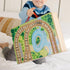 Melissa & Doug 17-Piece Wooden Take-Along Tabletop Railroad, 3 Trains, Truck, Play Pieces, Bridge - FSC Certified