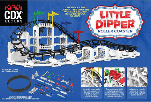 Little Dipper - 324 Pcs Building Brick Set, Gravity Powered Roller Coaster Model for STEM Learning